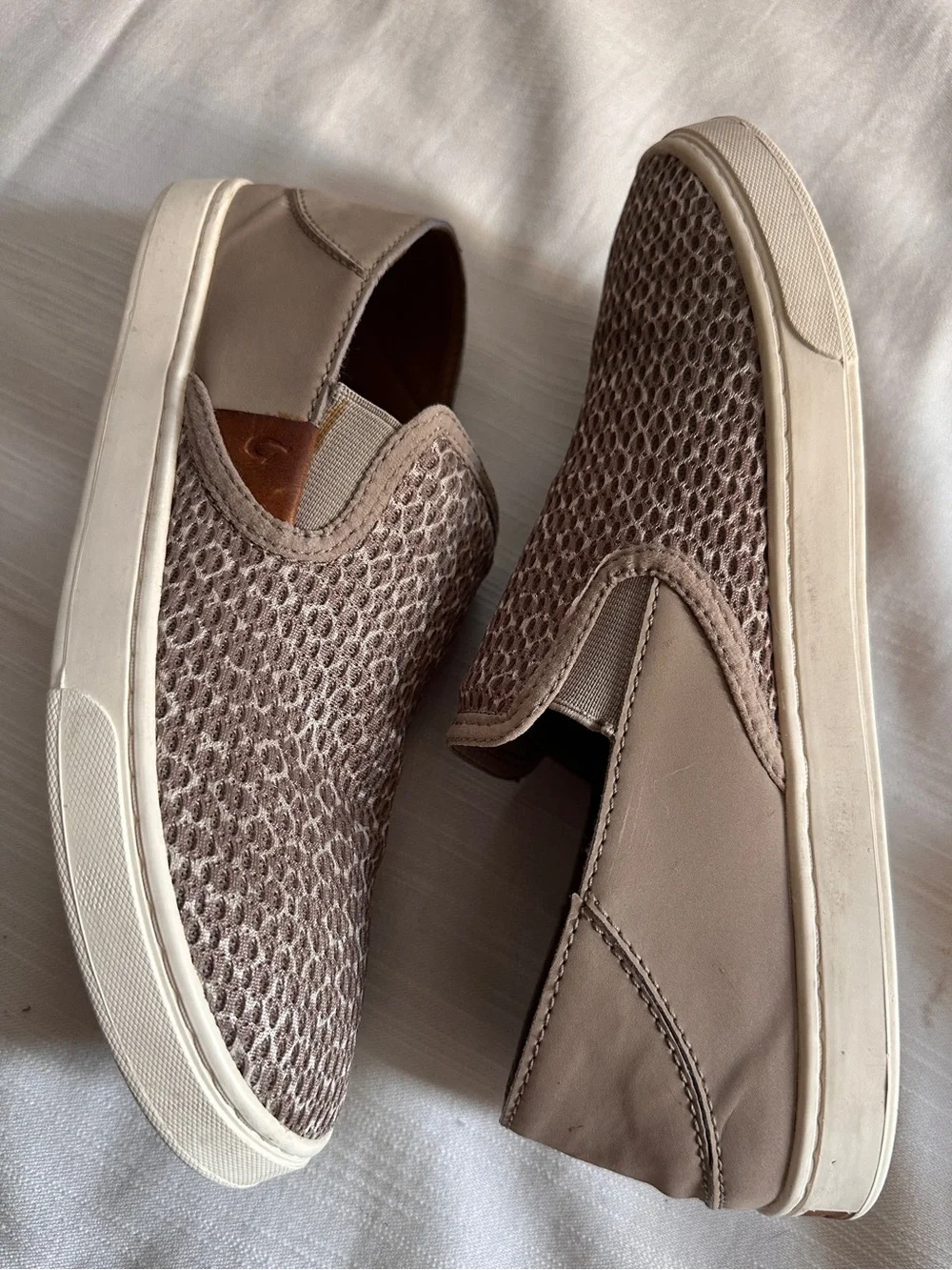 OLUKAI Pehuea Pa‘i Mesh Slip-On Sneaker Mule Silt Moʻo / Tapa Women's | 8.5